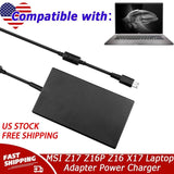 240W AC Charger for MSI Z17 Z16P Z16 X17 (12th, 13th Gen) Laptop