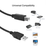 6ft USB Cable Cord Lead for CANON PIXMA PRINTER MG2522 MG2525 MG3022 MG6820