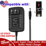 9V AC Adapter For Xotic Super Clean Buffer Mini Buffer Pedal Charger Power Cord