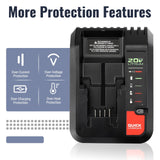 20V 2A Charger For Black and Decker Drill LBXR20 LBX4020 LBXR2020 BDCAC202B