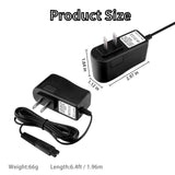 9V Charger for Homitt HM204D Spin Scrubber Power Adapter Cord 2-Prong