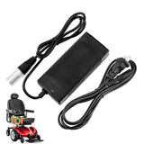 24V 3-Pin XLR Battery Charger for Tsunami Jazzy Power Chair IZIP Chopper I250