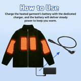 12V Step-Up Adapter Charger Cable for Heated Jacket, Heated Vest, Heated Hoodie