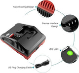 18V 3.0A Battery Charger For All Porter-Cable 18V Cordless Power Tools