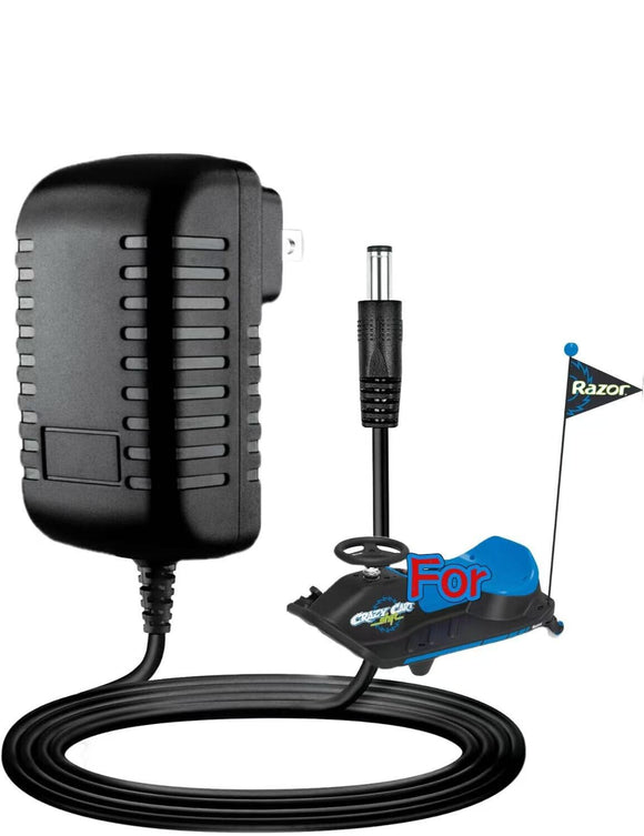 12V AC Adapter For Razor Crazy Cart Shift Blue 25143493 25143444