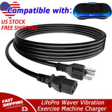 UL 6ft AC Power Cord For LifePro Waver Vibration PlatForm Plate Exercise Machine