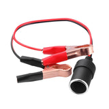 Cigarette Splitter Plug Extension Cord with Battery Alligator Clamps