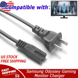 AC Power Cord Cable For Samsung Odyssey S43CG702NN LS43CG702NNXZA Gaming Monitor