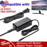 AC Adapter Charger For Samsung S24R35AFHN LS24R35AFHNXZA LED Monitor Power Cord