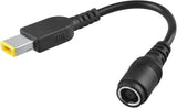 7.9/5.5mm Round Jack to Square End Adapter for Lenovo Thinkpad Laptop Power Cord