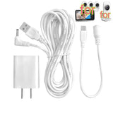 13ft 5V Charger for HelloBaby Camera Monitor HB66/HB50/HB6550 Baby Camera