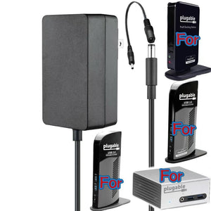AC Adapter for Plugable UD-3900 UD-5900 UD-3000 UD-PRO8 Docking Station