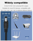 12V 1.5A 18W Switching Power Supply Cord AC/DC Adapter for Router 5.5mm/2.5mm