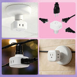 E26 4 Prong Design Light Bulb Socket Adapter for Bedroom, Hallway or Bathroom