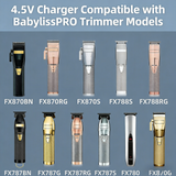 4.5V  Charger for BaByliss PRO Shaver FX870 FX788 FX787 FXSSM FX820 FX726 FX825
