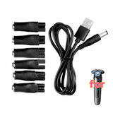 7 PCS Power Cord USB adapter for Norelco 7000 7100 7200 7300 7400 7500 7600 7700