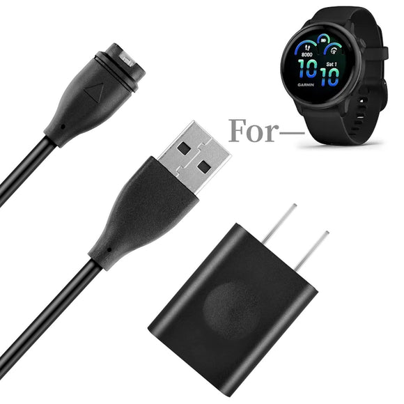 Wall Charger for Garmin Vivoactive 6 5 3 4 4S Instinct Venu 2 2S Plus Smartwatch