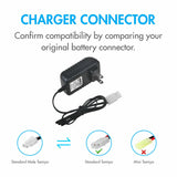 8.4-9.6V NiMH RC Airsoft Battery Pack 12V Charger w Large Tamiya Male Adapter
