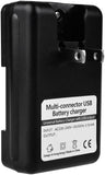 Univ. Battery Charger for Samsung S Blaze T769, Dock for Home/Travel Wall Power
