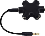 Headphone Splitter 5 Ways Adapter for iPhone, iPad & More