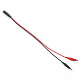 5.5x2.1mm DC Barrel Female Plug to Dual Alligator Clips Connector Cable