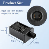 Replacement Yard Inflatable Adapter 12V 2A for Halloween Christmas Blow Ups