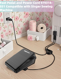 Foot Pedal Power Cord 979314-031 for Singer Sewing Machine 240 844 1021 2102