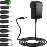 6V 1A AC Adapter Power Supply with 10 Plug Power Adapter DC 6V Power Cord