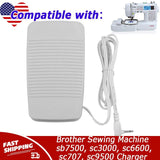 Foot Pedal for Brother Sewing Machine sb7500, sc3000, sc6600, sc707, sc9500