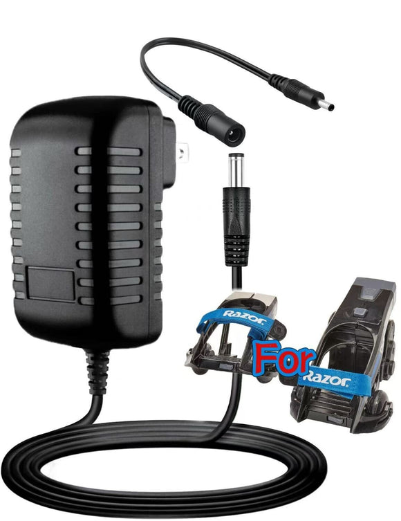 AC Adapter For Razor Turbo Jetts DLX Electric Heel Wheels