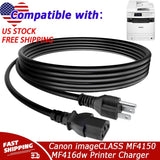 UL 6ft AC Power Cord For Canon imageCLASS MF4150 MF416dw MF419dw MF424dw Printer