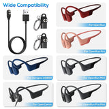 2PCS Charging Cable for Shokz Openrun Mini & Aftershokz Headphones Aeropex AS800