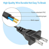 5ft AC Power Cord For Epson EcoTank ET-3760 ET-3843 ET-3850 All-in-One Printer