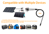 DC 8mm Solar Extension Cable 16.5FT Compatible with Jackery BLUETTI EBL