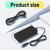 42V 2A Charger for Nakto 36V 10Series Lithium Battery RCA 10mm