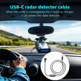 Radar Detector Cable, USB-C to RJ11 Plug Cord For Escort Cobra,Radenso XP etc.