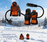 12V Heated Jacket Charger USB Step Up DC Plug For Revean,Craftsman,AEG,Makita