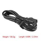 6.6ft UL AC Power Cable Cord for Yamaha Model No RX-A850 RX-A860 2-Prong Lead
