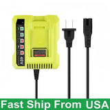 40V Charger For Ryobi 40V Battery OP40602 OP40401 OP40301 OP40204 OP40201