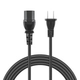 6.6ft 2-Prong Power Cord Cable for Yamaha RX-V1400 RX-V3800 RX-V2500 receivers