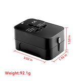 Universal Travel Adapter Worldwide, GaN Fast Charger For PD 3.0 USB-C & USB-A