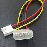 (4 Pcs) 4-pin Molex Male (LP4) to 4-pin Floppy FDD Female (SP4) Power Adapter