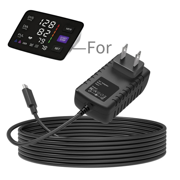 USB-C 5V Adapter for LIVAROCI U81Q U80Q Blood Pressure Monitor Digital Machine