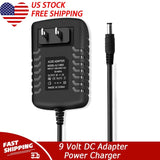 9 Volt DC Power Supply Cord AC Wall Adapter 5.5/2.5mm 9V 9VDC 1A Center Negative