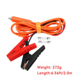 6.6FT 14AWG Cigarette Lighter Plug to Alligator Battery Clip Connector Lead-Acid