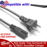 Power Cord Cable For Polk Audio True Surround III TSRX1 SoundBar TSSW Subwoofer