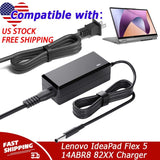AC Adapter For Lenovo IdeaPad Flex 5 14ABR8 82XX 82XX003YUS Power Charger Cord