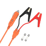 12V Car Battery Charger Cable Cigarette Lighter to Alligator Clips for Jacker