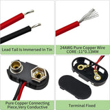 9v Battery Eliminator Kit Replace Your 9-Volt Batteries AC DC Adapter Converter