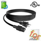 UL 6.5FT Power Cord For eufy X10 Pro Omni T2351 Robot Vacuum Mop Combo